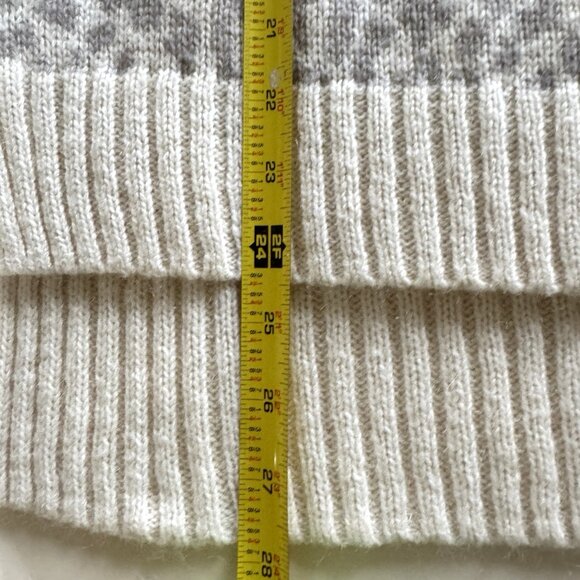 Moda International Animal Print Off Shoulder Sweater M Womens Wool Mohair Y2K - Picture 6 of 7